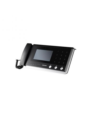 Video intercom master station hikvisionds-km8301glasspanelandaluminum-alloy bracket supports live view ofdoor