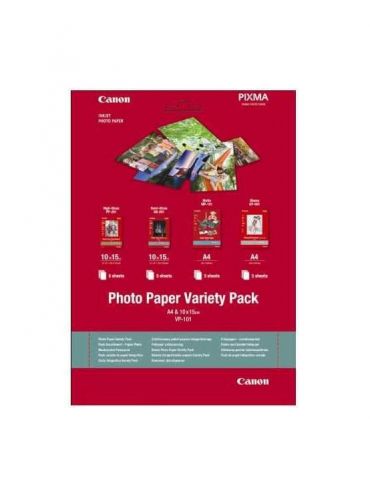 Hartie foto canon vp-101s variety pack dimensiune 10x15cm greutate 200g/m2