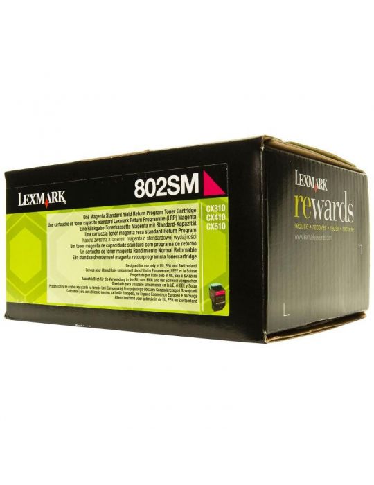 Toner lexmark 80c2sm0 magenta 2 k cx310dn  cx310n  cx410de cx410de Lexmark - 1