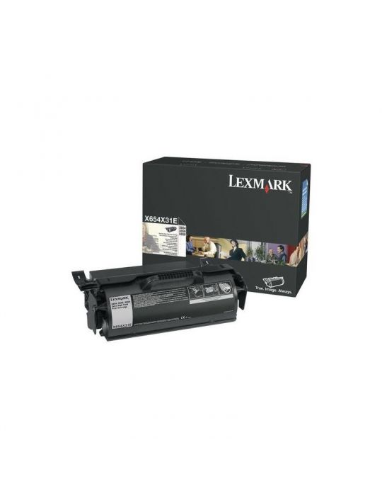 Toner lexmark x654x31e black 36 k x654de  x654de statoil x656de Lexmark - 1