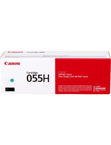 Toner canon crg055hc cyan high yeld capacitate 5.9k pagini pentru