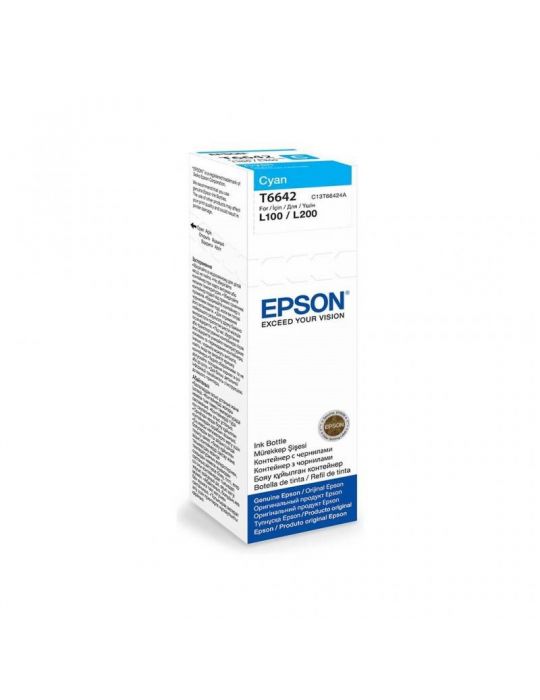 Cartus cerneala epson t6642 cyan capacitate 70ml pentru echipamente ciss Epson - 1