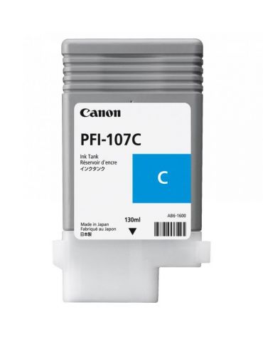 Cartus cerneala canon pfi-107c cyan capacitate 130ml pentru canon ipf680/685