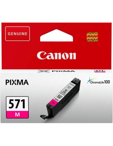 Cartus cerneala canon cli-571m magenta capacitate 7ml pentru canon pixma