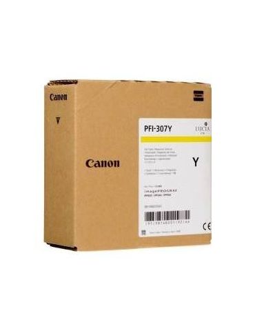 Cartus cerneala canon pfi-307y yellow capacitate 330ml pentru canon ipf830
