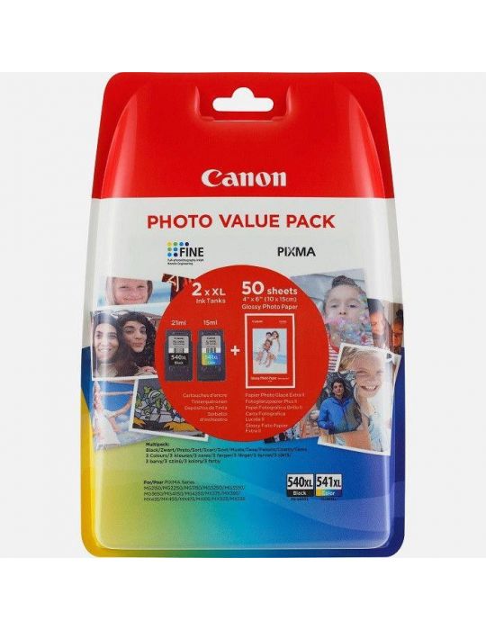 Cartus cerneala canon pg-540xl + cl-541xl multipack (black color hartie Canon - 1