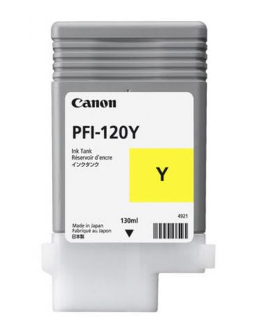 Cartus cerneala canon pfi-120y yellow capacitate 130ml pentru canon tm