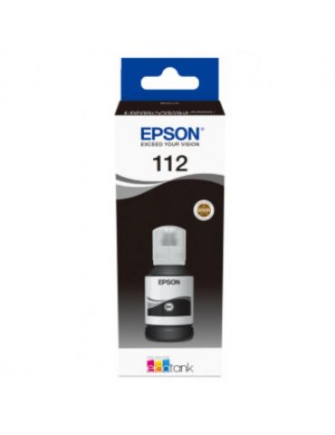 Cartus cerneala epson 112 ecotank  pigment black capacitate 127ml pentru