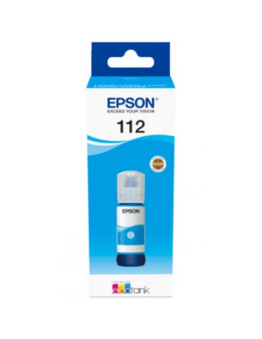 Cartus cerneala epson 112 ecotank  pigment cyan capacitate 70ml pentru Epson - 1