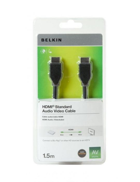 Belkin hdmi cable 1.50 m ultra hd hdmi black  able Belkin - 1