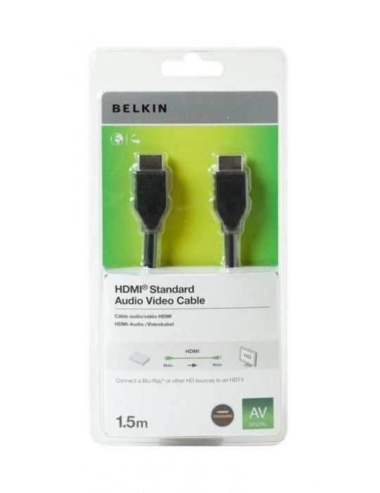 Belkin hdmi cable 3.00 m ultra hd hdmi black  cable Belkin - 1