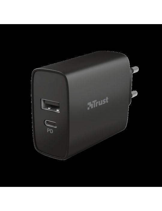 Incarcator rapid pentru perete qmax usb c+a wall charger pd Trust - 1