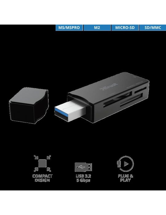 Card reader trust nanga usb 3.1 card reader  specifications general Trust - 1