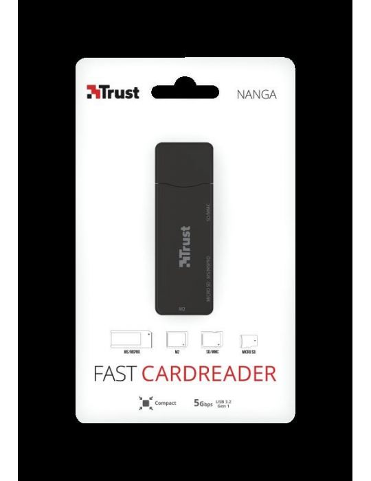 Card reader trust nanga usb 3.1 card reader  specifications general Trust - 1