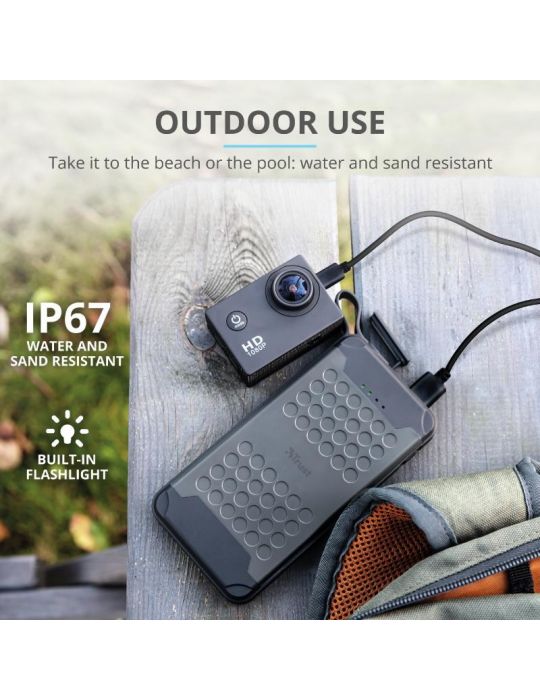 Baterie externa trust hyke outdoor powerbank 10.000 mah  specifications general Trust - 1