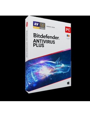 Licenta retail bitdefender antivirus plus 2021 - protectie de baza