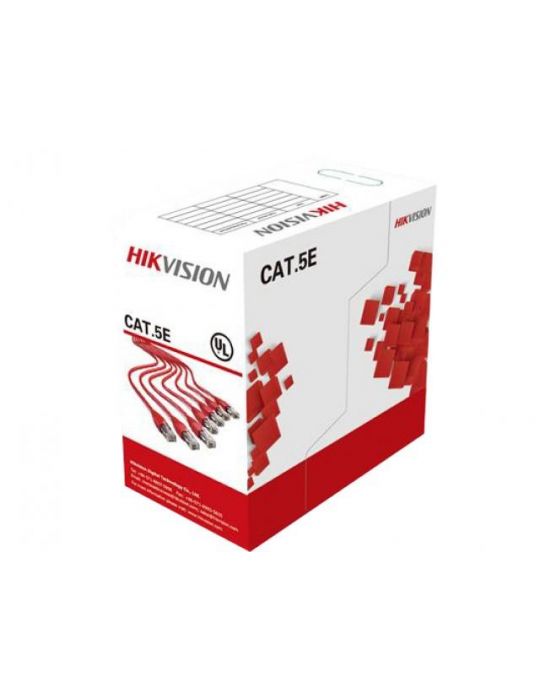 Cablu utp cat5e hikvision hwc-5eau-g material: aluminiu placat cu cupru Hikvision - 1