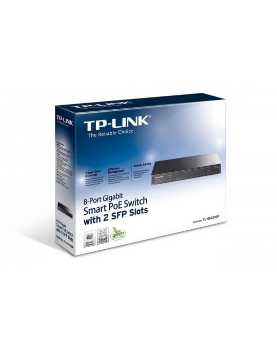 Switch tp-link tl-sg2210p 8 porturi gigabit poe ieee 802.3af smart Tp-link - 1