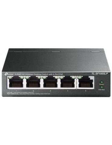 Tp-link 5-port 10/100mbps desktop switch with 4-port poe tl-sf1005lp 5