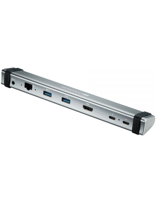 Canyon multiport docking station with 7 ports: 2*type c+1*hdmi+2*usb3.0+1*rj45+1*audio 3.5mm Canyon - 1