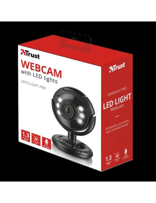Camera web trust spotlight pro webcam led lights  specifications general Trust - 1