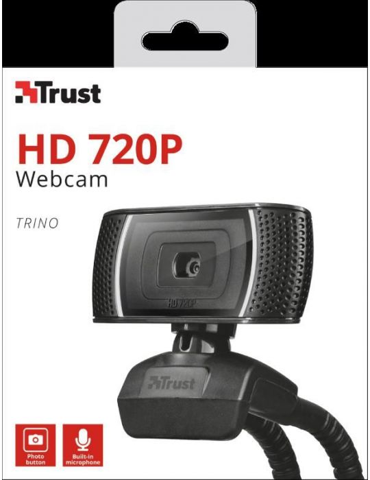 Camera web trust trino hd video webcam  specifications general plug Trust - 1