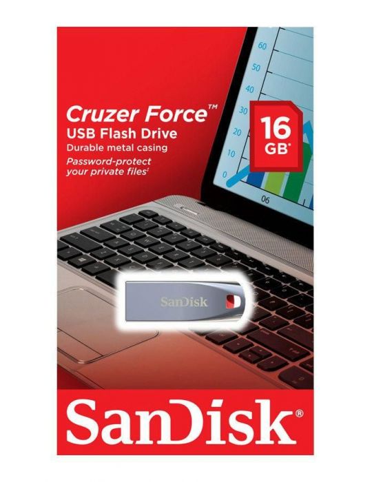 Usb flash drive sandisk cruzer force 16gb 2.0 Sandisk - 1