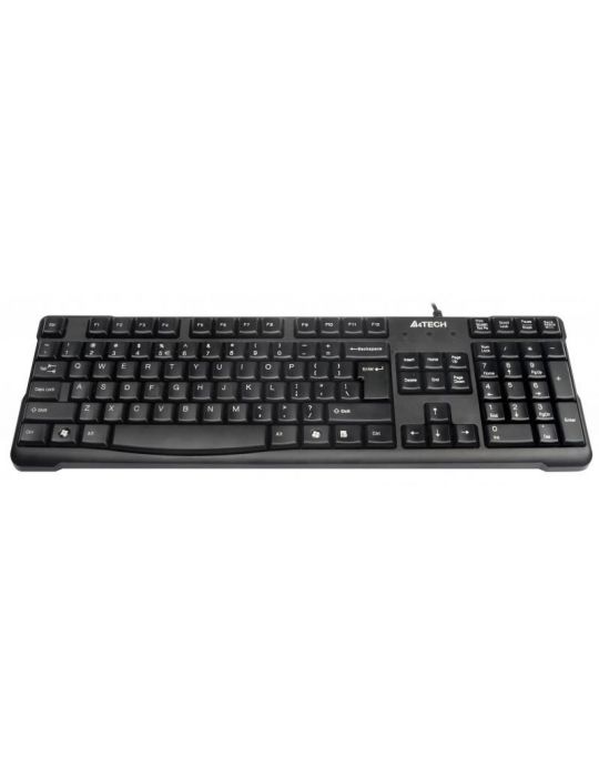Tastatura a4tech kr-750 cu fir us layout neagra natural_a shape A4tech - 1