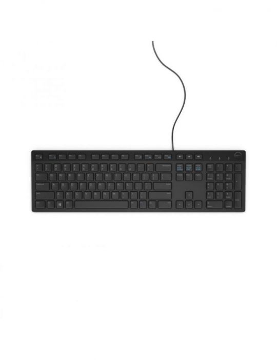 Dell multimedia keyboard-kb216 wired romanian (qwertz) - black Dell - 1