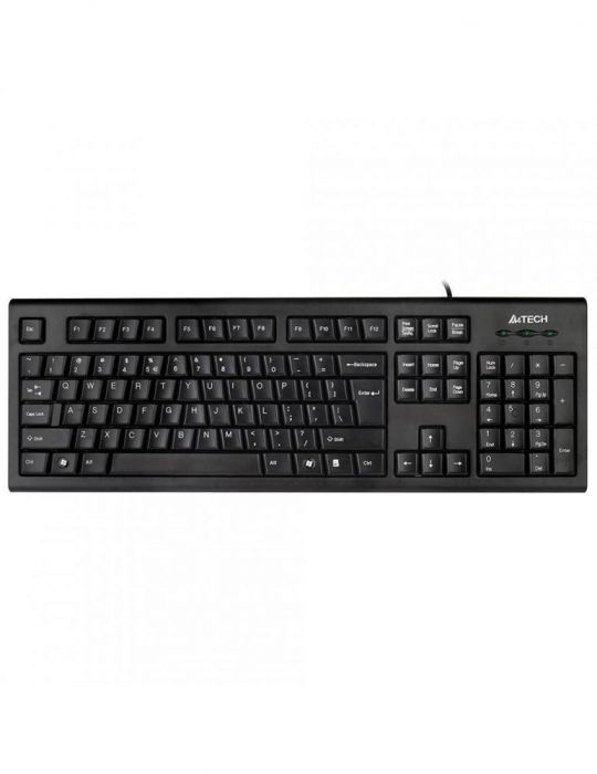 Tastatura kr-85 a4tech  cu fir usb neagra comfort round - A4tech - 1
