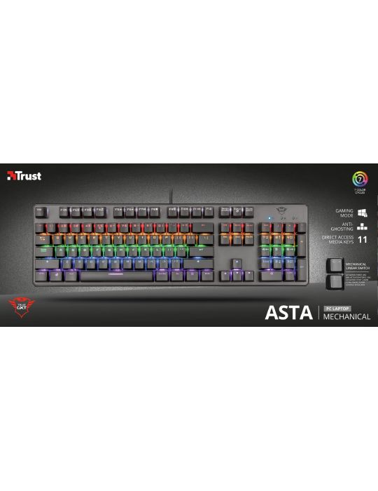 Tastatura trust gxt 865 asta mechanical gaming keyboard  specifications general Trust - 1