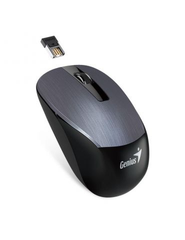 Mouse genius wireless optic nx-7015 800/1200/1600dpi iron grey metallic 2.4ghz
