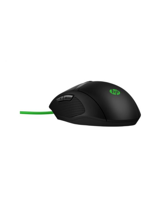 Hp 300 pav gaming grncable mouse culoare black and green Hp - 1