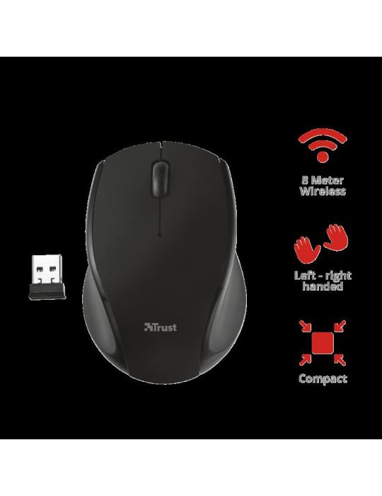 Mouse fara fir trust oni micro wireless mouse - black Trust - 1