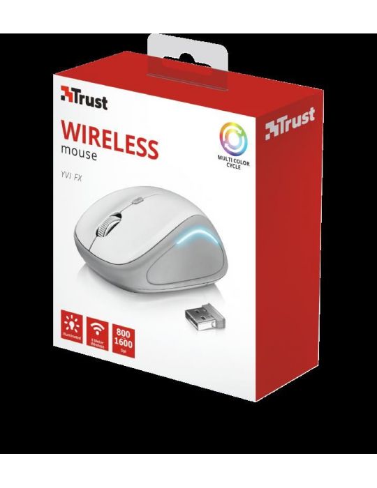 Mouse fara fir trust yvi fx wireless mouse - white Trust - 1