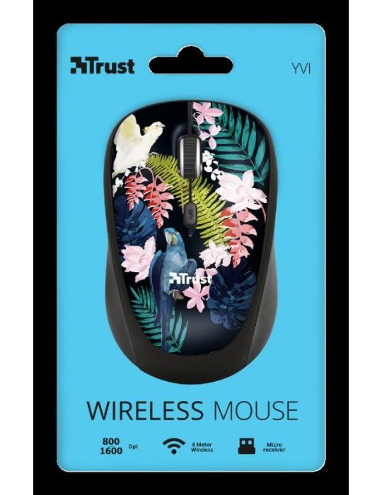 Mouse fara fir trust yvi wireless mouse - parrot  specifications Trust - 1