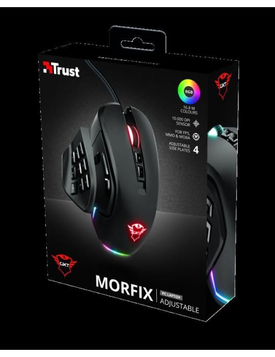 Mouse cu fir trust gxt 970 morfix customisable gaming mouse Trust - 1