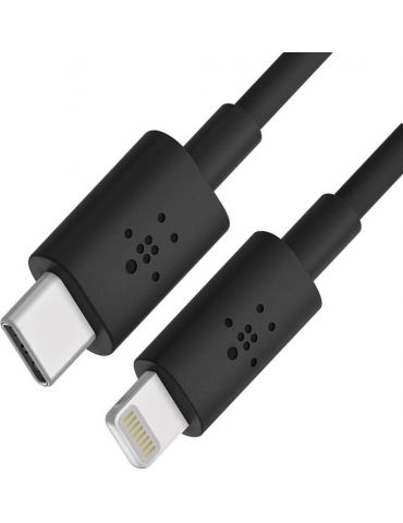 Belkin mixit↑™ usb-c™ cable with lightning connector 1.2m black