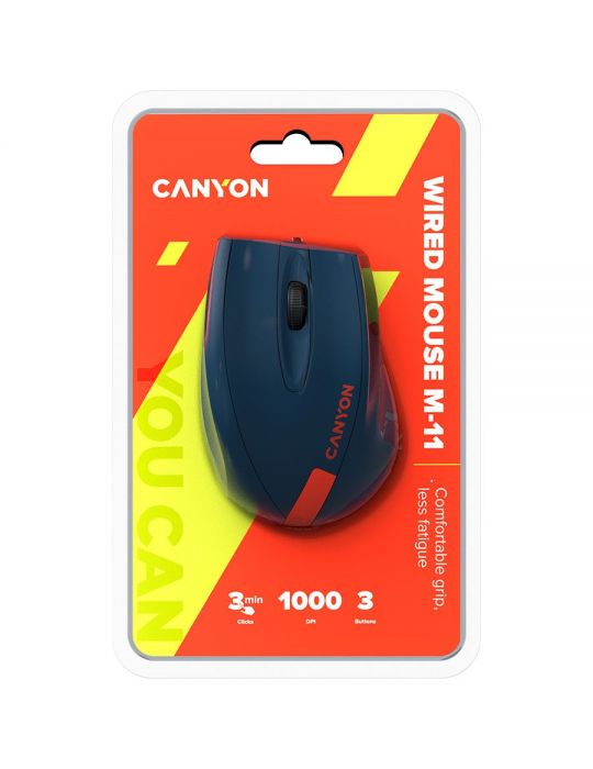 Wired optical mouse with 3 keys dpi 1000 with 1.5m Canyon - 1