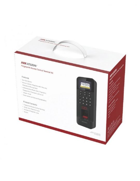 Kit access control cu amprenta digitala pentru o singura usa Hikvision - 1