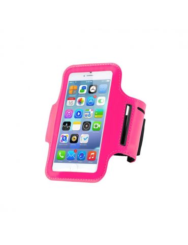Armband serioux pentru smartphone dimensiuni maxime 8x14cm culoare roz