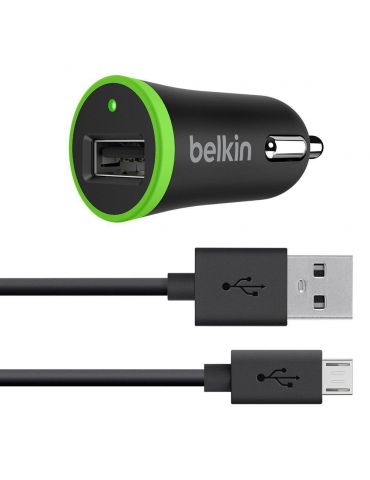 Belkin micro car charger + usb cable f8m887bt04-blk charges the