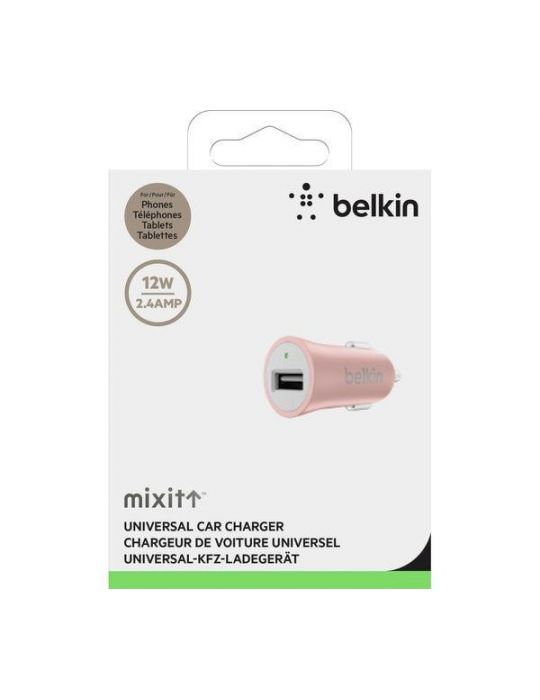 Belkin mixit up metallic car charger 24a - rose gold Belkin - 1