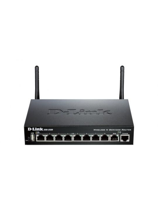 Router d-link dsr-250n 1xwan gigabit 8xlan gigabit 45mbps firewall 35mbps D-link - 1