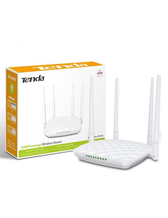 Router wireless tenda fh456 300mbps 1* fh456 router 1* power Tenda - 1