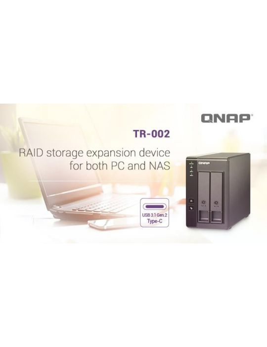 Qnap 2-bay 3.5-inch sata hdd usb 3.1 gen2 type-c hardware Qnap - 1